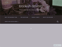 Tablet Screenshot of bookishdevices.com